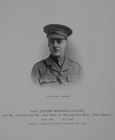 Maxwell-Stuart J Lt 3rd Attd 9th West Riding Regiment
