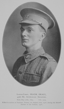 Dealy F LCpl 43rd Australian Infantry
