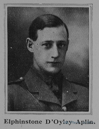 Aplin E D Lt 2nd Gloucestershire Regiment