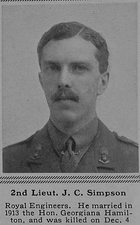 Simpson J C 2nd Lt Royal Engineers The Sphere 27th Jan 1917