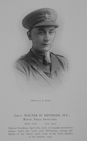 Densham W H Lt MC Royal Field Artillery