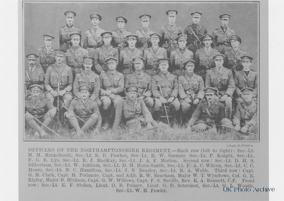 Northamptonshire Regiment Officers Group Photo