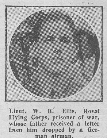 Ellis W B Lt Royal Flying Corps The Graphic 25th July 1916