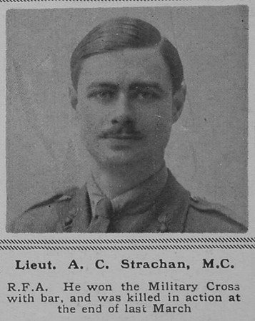 Strachan A C Lt MC RFA The Sphere 6th July 1918