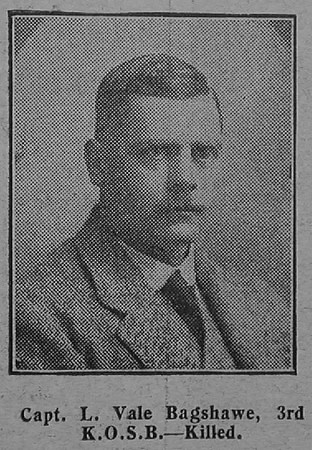 Bagshawe L V Captain 3rd Kings Own Scottish Borderers The Graphic 7th July 1915