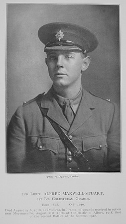 Maxwell-Stuart A 2nd Lt 1st Coldstream Guards