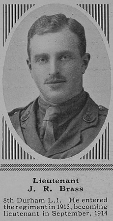 Brass J R Lt 8th Durham Light Infantry The Sphere 17th Jul 1915