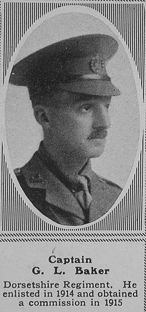 Baker G L Captain 1st Dorset Regt The Sphere 28th Sep 1918