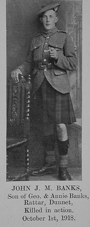 Banks J J M Pte Seaforth Highlanders The Sword Of The North Highland Memories Of The Great War - Dugald MacEchern