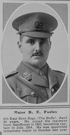 Furley B E Major 6th East Kent Regt The Sphere 13th Nov 1915