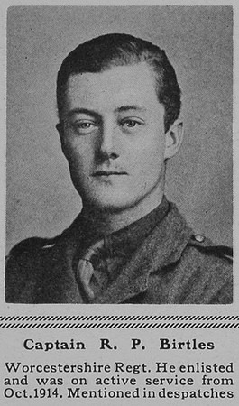Birtles R P Captain 1st Worcs Regt The Sphere 5th May 1917
