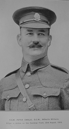 Emslie P RSM DCM 11625 28th London Regiment
