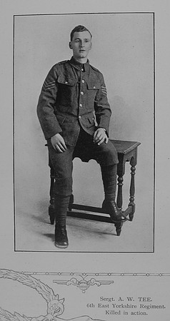 Tee A W Sergt 6th East Yorkshire Regiment William Graham Co oll Of Honour