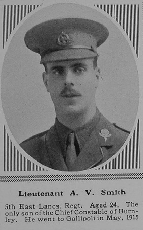 Smith A V Lt 5th East Lancs Regt The Sphere 29th Jan 1916