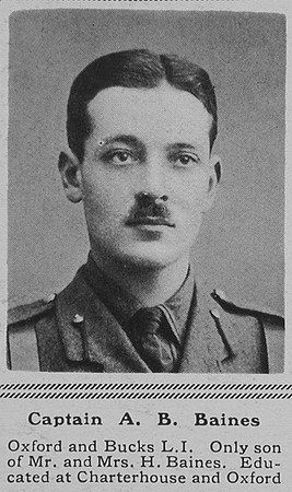 Baines A B Captain 6th Oxford & Bucks LI The Sphere 12th May 1917