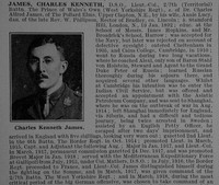 James C K Lt Col DSO 7th West Yorkshire Regiment Obit Part 1 De Ruvignys Roll Of Honour Vol 4