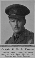 Farmar C H B Captain 10th London Regt The Sphere 23rd June 1917