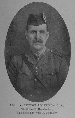 Stirton-Robertson A Lt 5th Seaforth Highlanders The Sword Of The North Highland Memories Of The Great War - Dugald MacEchern