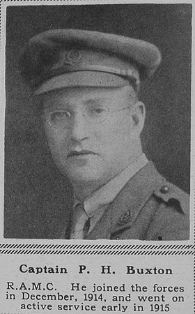 Buxton P H Captain RAMC The Sphere 28th July 1917