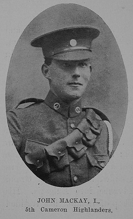MacKay J Pte 5th Cameron Highlanders The Sword Of The North Highland Memories Of The Great War - Dugald MacEchern