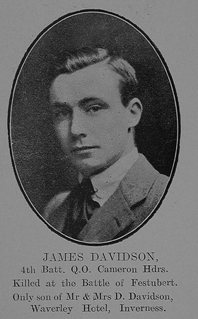 Davidson J Pte 1890 4th Cameron Highlanders The Sword Of The North Highland Memories Of The Great War - Dugald MacEchern