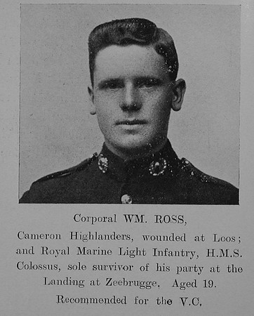 Ross W Cpl HMS Colossus Royal Marine Light Infantry The Sword Of The North Highland Memories Of The Great War - Dugald MacEchern