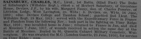 Sainsbury C Lt MC 1st Wiltshire Regiment Obit De Ruvignys Roll Of Honour Vol 4
