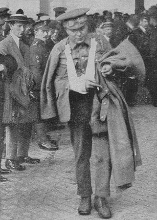 A Chauffeur Wounded Four Times While Driving A British Staff Officer