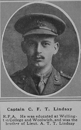 Lindsay C F T Captain RFA The Sphere 8th June 1918