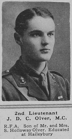 Olver J D C 2nd Lt MC RFA The Sphere 11th Aug 1917