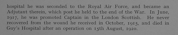 Marshall K H Captain 14th London Regiment Obit Part 2 Dulwich College Roll Of Honour
