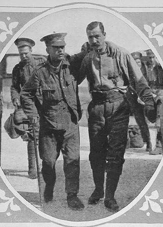 Helping A Wounded Soldier At Havre