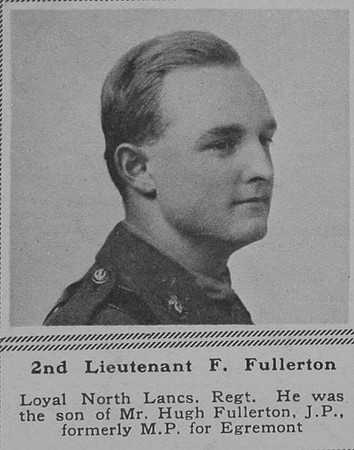 Fullerton F 2nd Lt Loyal North Lancs Regt The Sphere 24th Nov 1917
