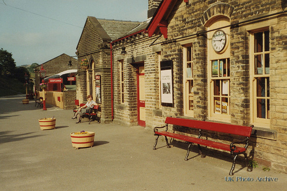 Oakworth Station Bradford Yorkshire 1990s.