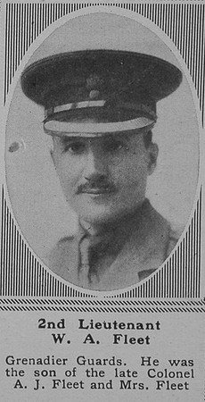 Fleet W A 2nd Lt 1st Gren Guards The Sphere 6th July 1918