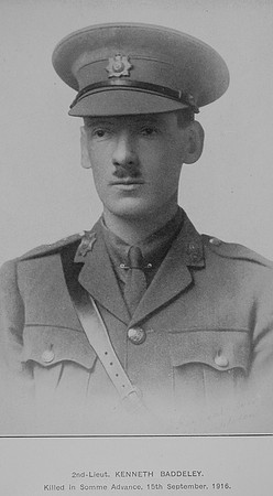 Baddeley K 2nd Lt 15th Hampshire Regiment