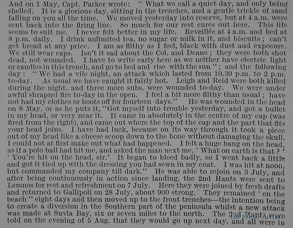 Parker B S Captain 2nd Hampshire Regiment Obit Part 2 De Ruvignys Roll Of Honour Vol 1