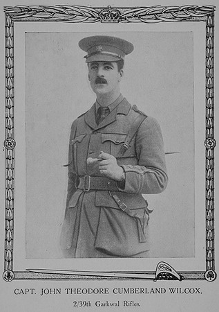Wilcox J T C Captain Indian Army