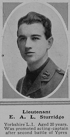 Sturridge E A L Lt 6th KOYLI The Sphere 5th Feb 1916