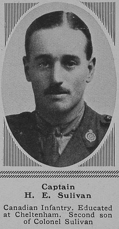 Sulivan H E Captain CEF The Sphere 22nd Dec 1917