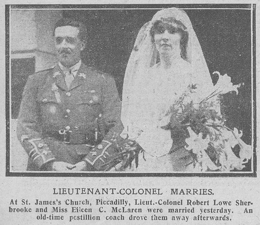 Sherbrooke R L Lt Col Machine Gun Corps The Graphic 30th Oct 1918