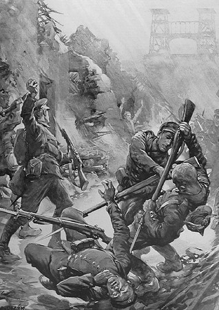 Hand To Hand Fighting In The Village Of Loos