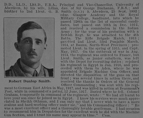 Smith R D Captain Indian Army Obit Part 2 De Ruvignys Roll Of Honour Vol 3