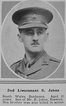 Johns S 2nd Lt RE The Sphere 29th Apr 1916