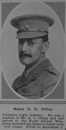Ottley G G Major Royal Fusiliers Attd 9th East Surrey Regiment The Sphere 27th Jan 1917
