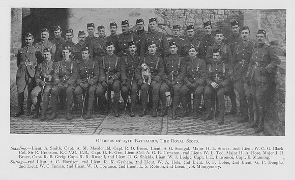Royal Scots Officers 15th Battalion