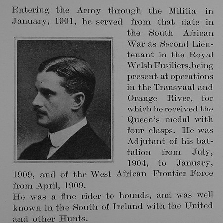 Barker R V Captain 1st Royal Welsh Fusiliers Obit Part 2 The Bond Of Sacrifice Vol 1