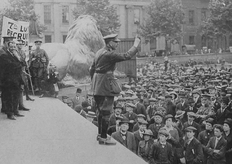 A Recruiting Meeting In Trafalgar Square