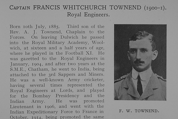 Townend  F W Captain Royal Engineers Obit Part 1 Dulwich College Roll Of Honour