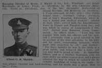 Mackie A G R Gnr Royal Field Artillery Obit Part 2 De Ruvignys Roll Of Honour Vol 3
